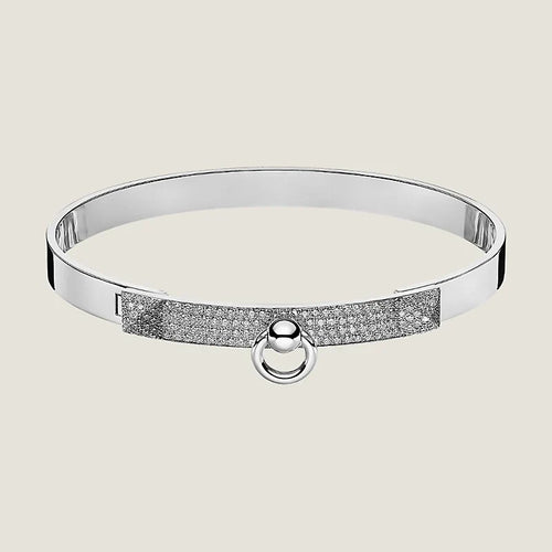18K Collier De Chien Diamond Hermes Bracelet