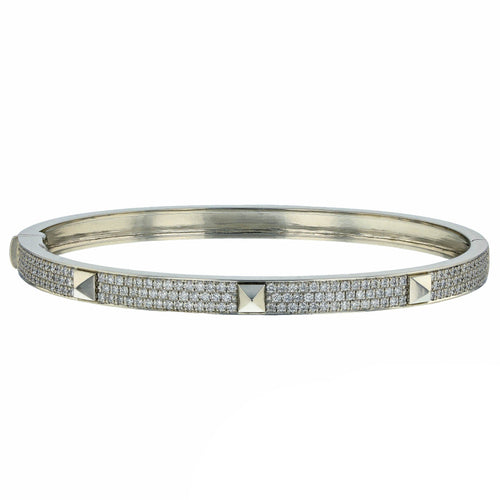 18K Collier De Chien Diamond Hermes Bracelet