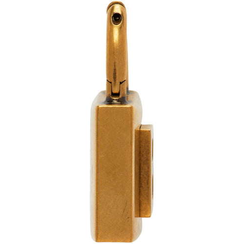 18K Balenciaga Gold Small Lock Earrings