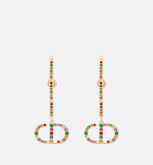 18K Dior 30 Montaigne Crystals Earrings