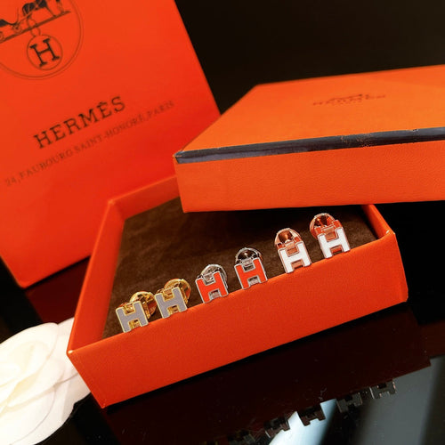 18K Cage D'H Hermes Earrings