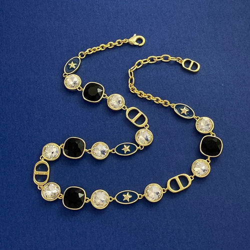 18K Dior Color Crystal Necklace