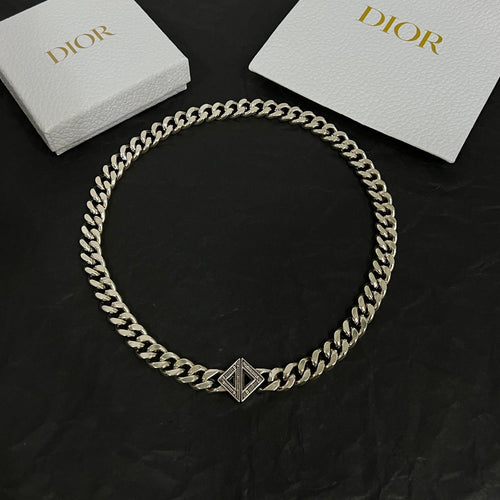 18K Dior Diamond Chain Necklace