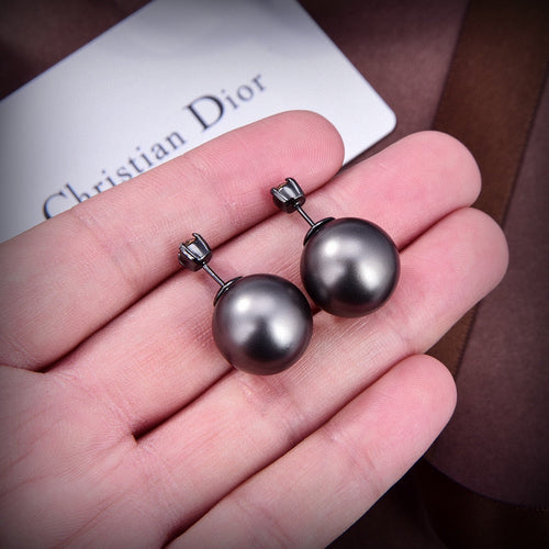 18K Dior Tribales Black Earrings