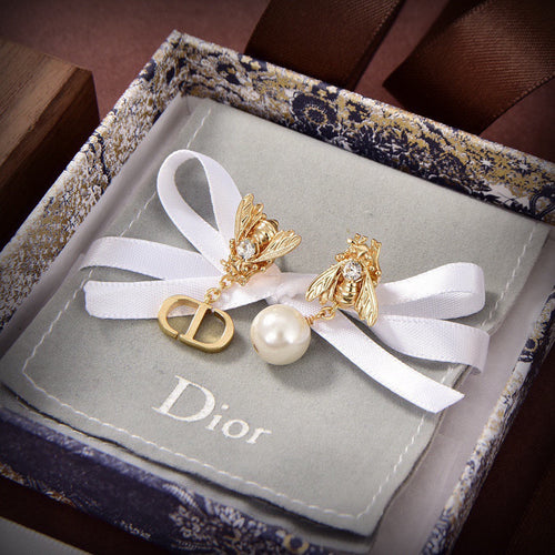 18K Dior Queen Bee Earrings